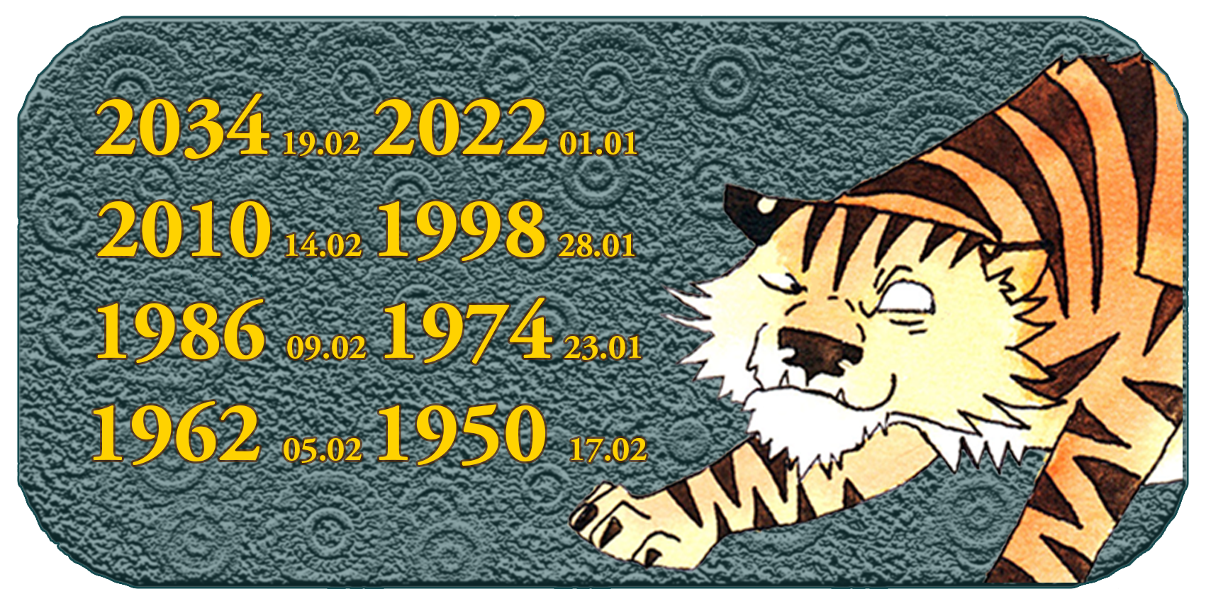 Ano Animal do Zodíaco Chinês | Os Doze Animais Chineses | Animal nº 3 Tigre