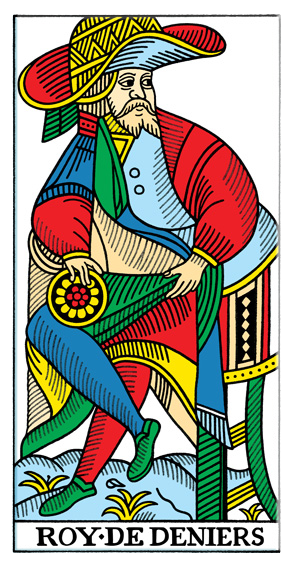 Tarot | Pentacles, Ouros 14, Rei de Ouros